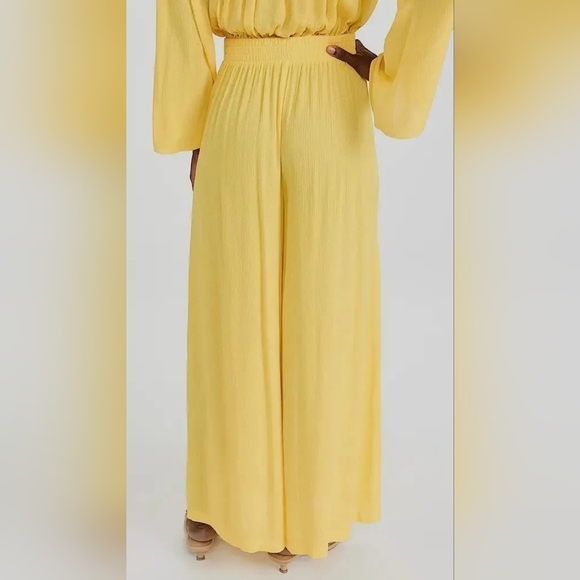 L'agence Yellow Nikita Wide Leg Pants SZ XS - Picture 4 of 4